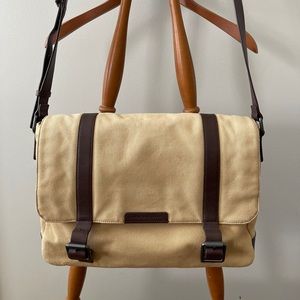 Marc Jacobs Canvas & Leather Messenger Bag